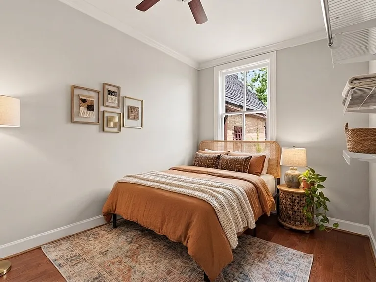 Back bedroom with AI staging