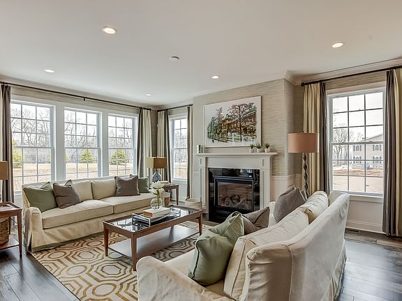 Great room with fireplace