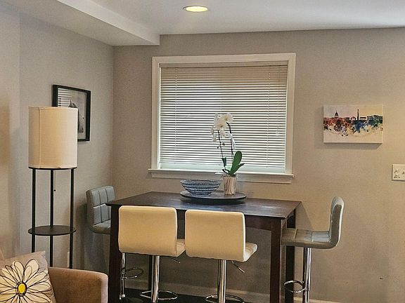 open sitting and dining area