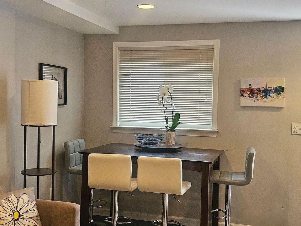 open sitting and dining area