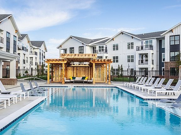 In the summer months, residents enjoy the saltwater pool, sundeck, and cabanas.