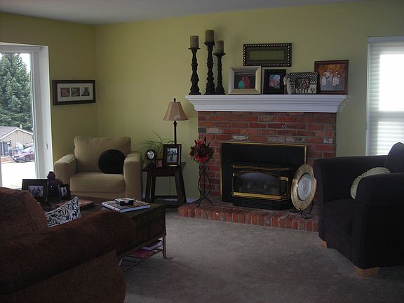 Front room fireplace