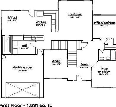 1st Floor (plan varies)