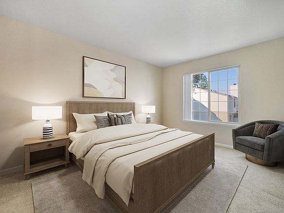 Primary Bedroom In The 2 Bedroom Floor Plan