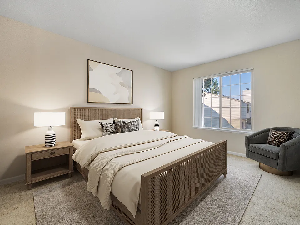 Primary Bedroom In The 2 Bedroom Floor Plan