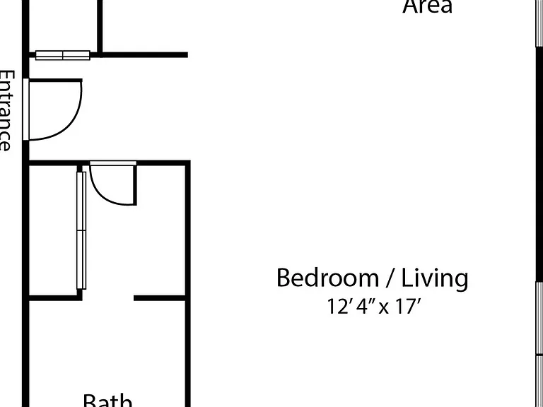 Studio Apartment layout at Park Place Studio Apartment layout at Park Place