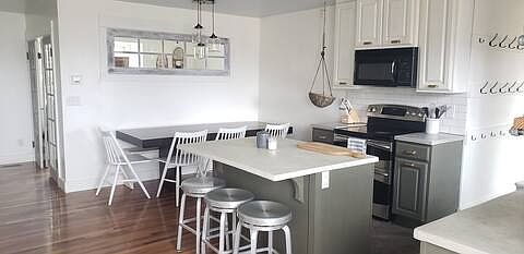Kitchen and dining area