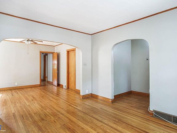 Living room and dining room