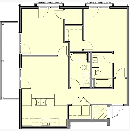 Floor plan 2 Bedroom