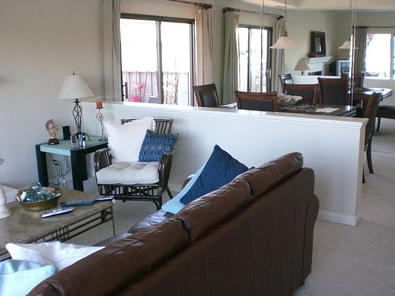 Dining with door to side deck