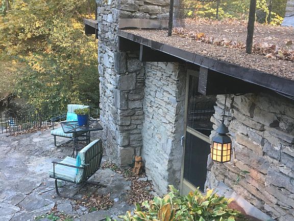 Side view from steps