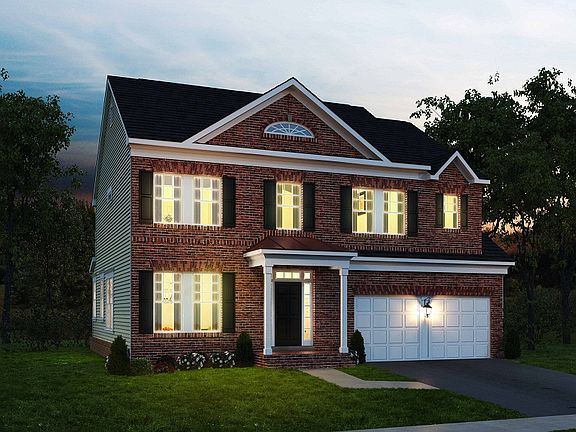New Homes Fauquier County VA the Yates with brick front by Brookfield Residential