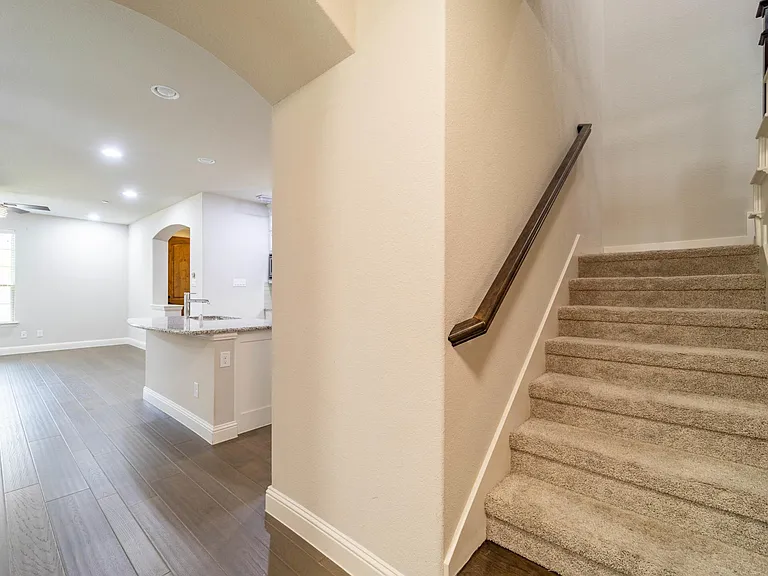 You would never know that underneath this staircase is a large storage area - great use of space