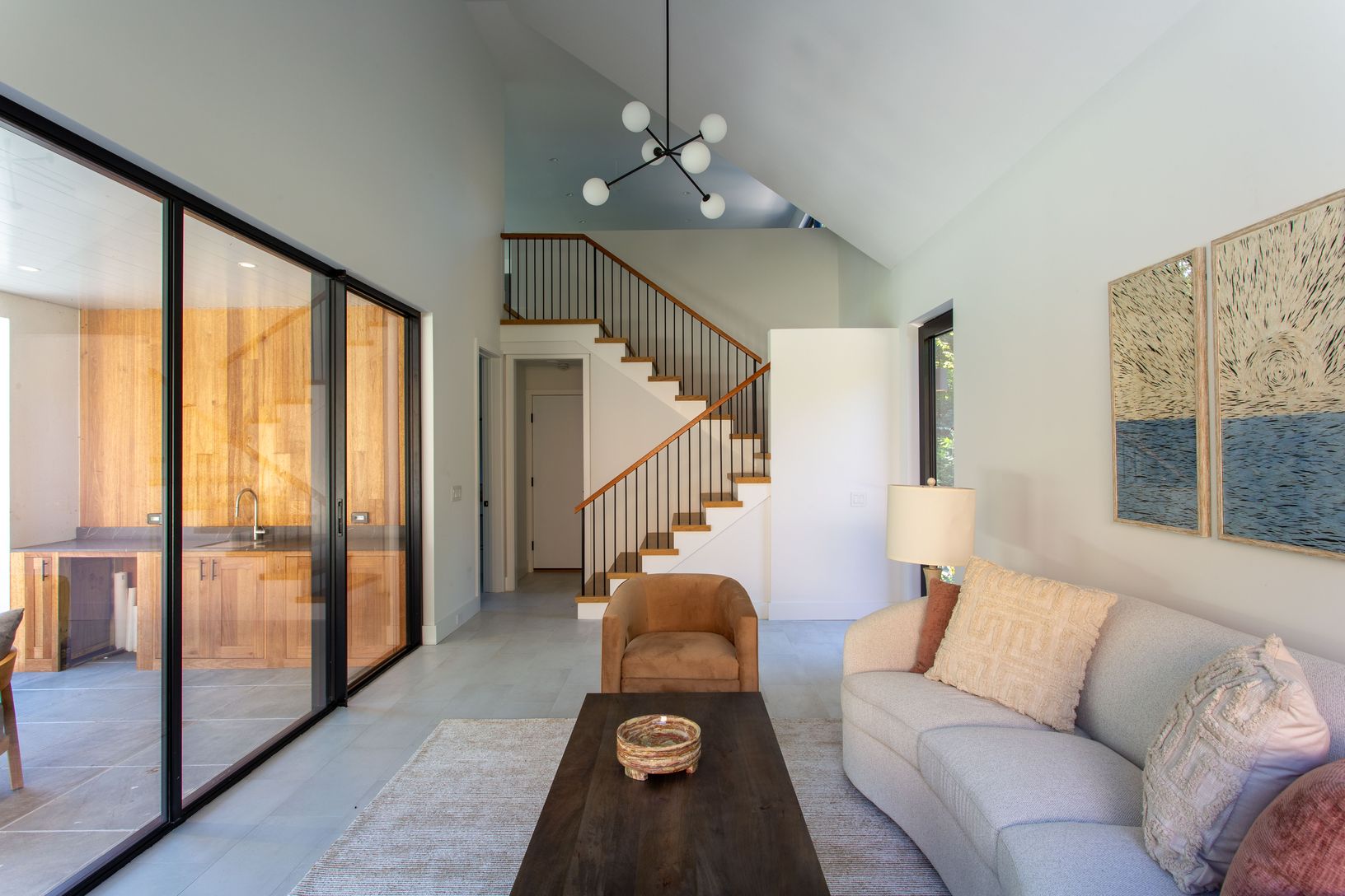  Staircase in cottage that leads from 1st to 2nd fl