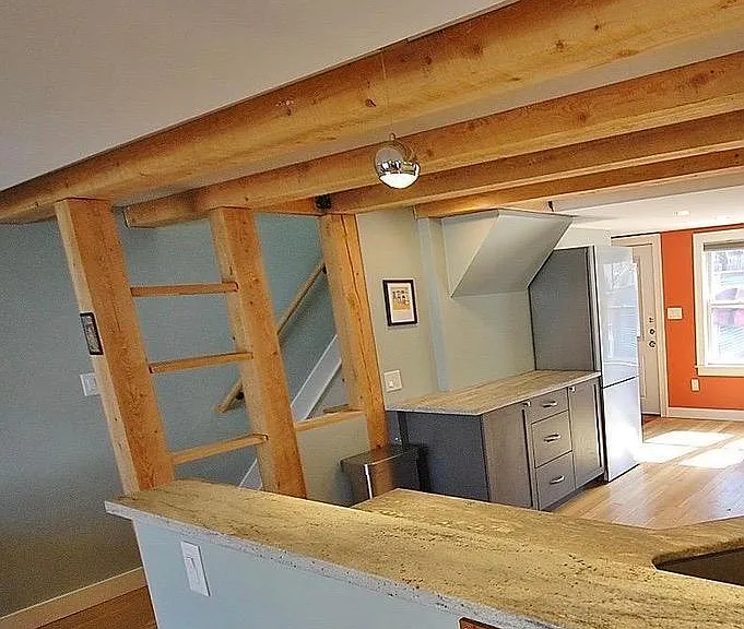 Kitchen from living room