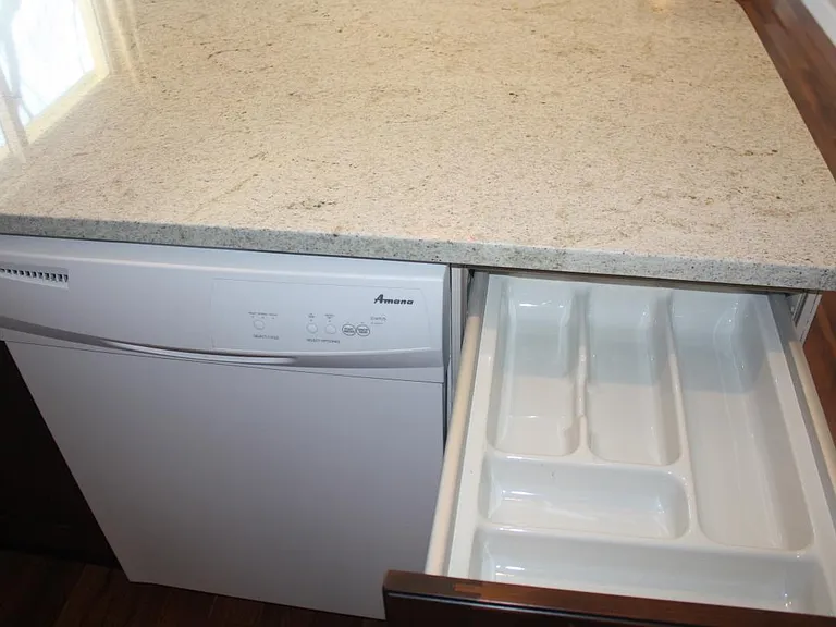 custom cabinet and granite island