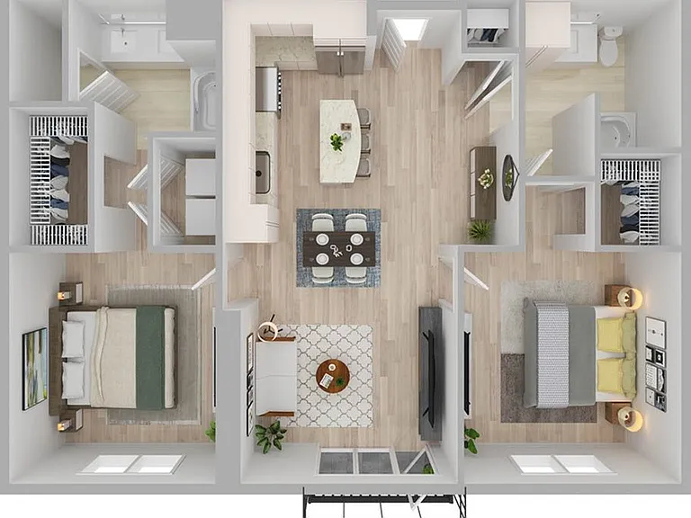 2 Bedroom | 2 Bath | 1141 SF 2 Bedroom | 2 Bath | 1141 SF