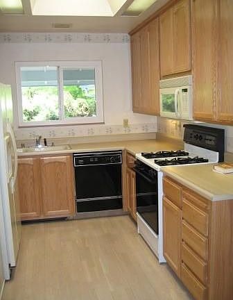Kitchen w/ skylight