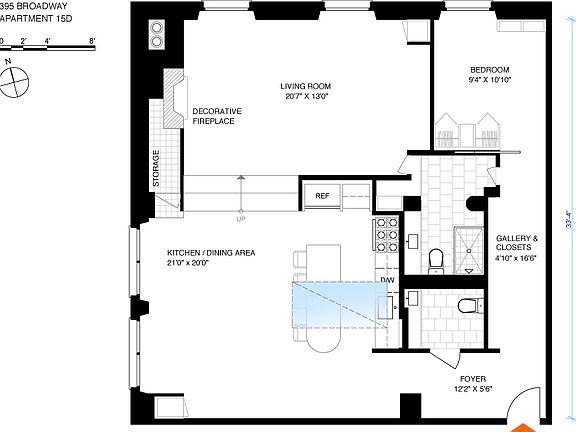 2nd image of 395 Broadway APT 15D