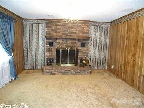 Living Room /Wood Burning Fireplace