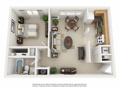 Floor plan One Bedroom