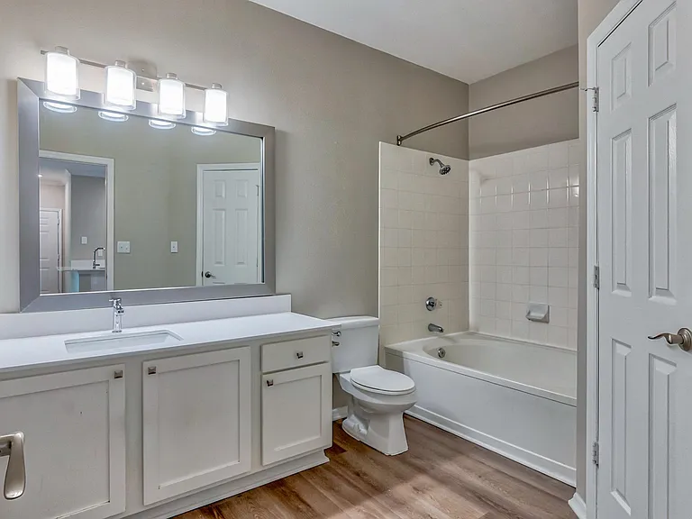 Spa inspired bathrooms with large garden soaking tubs