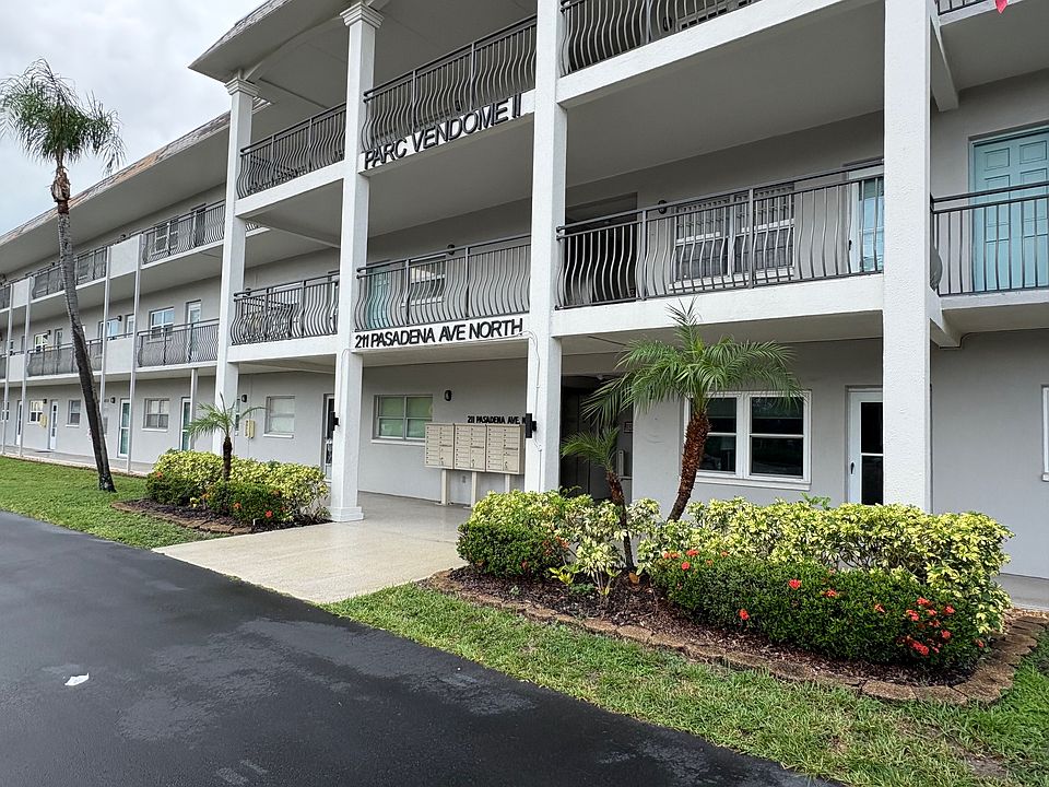 front of condo complex