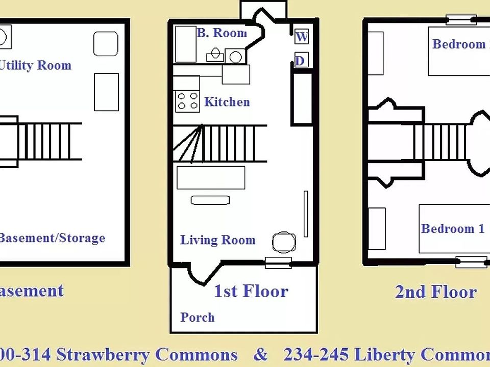 Strawberry Way townhouse Floor plan