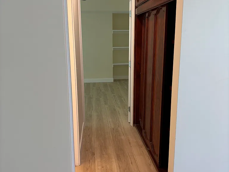 hallway and linen storage