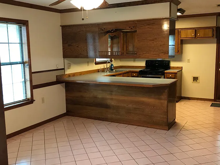 Kitchen view from dining room