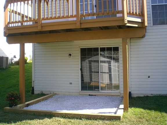 Deck and Patio backs to farm