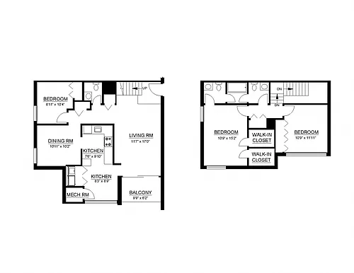 Floor plan C2 3 Bed 1 Full Bath 2 Half Bath Loft