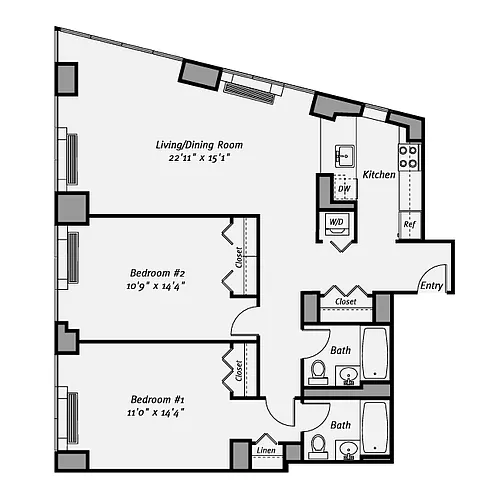 Floor plan B6-810