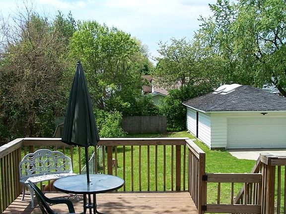 Beautiful deck over looking yard