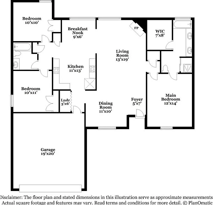 3 bed, 2.0 bath, 1401 sqft, $1,615 — Photo 2
