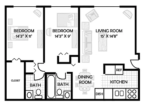 Floor plan The Dogwood
