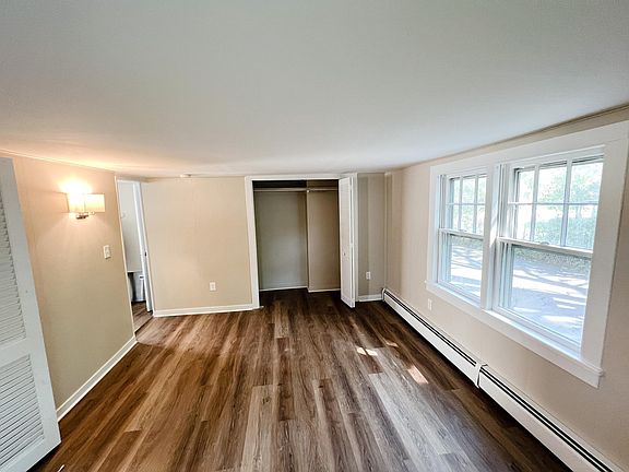 living room with closet