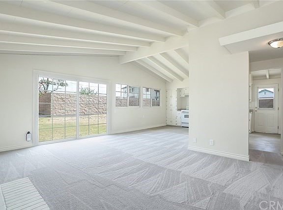 Living room to dining area and backyard