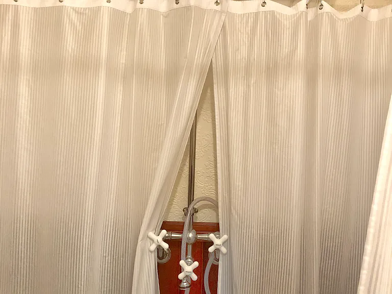 Relax under the rainforest shower in our Victorian clawfoot bathtub. (If you have trouble getting in and out of a clawfoot tub this listing may not be for you.)