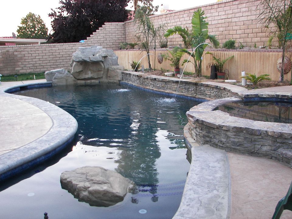 pool/spa/waterfall