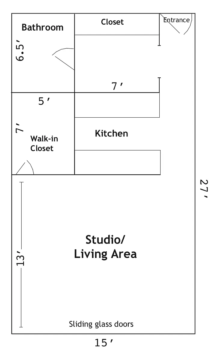 Floor plan Studio