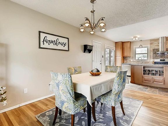 Dining room looking into kitchen