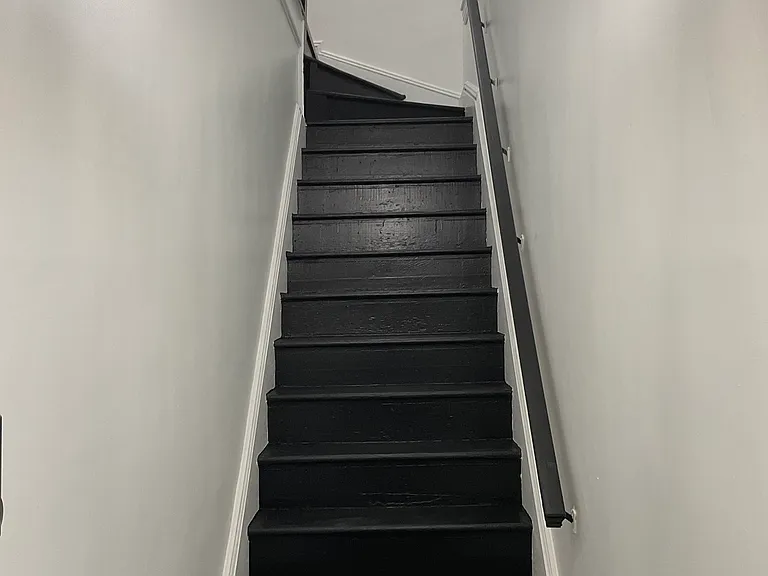 Stairs to second floor apartment
