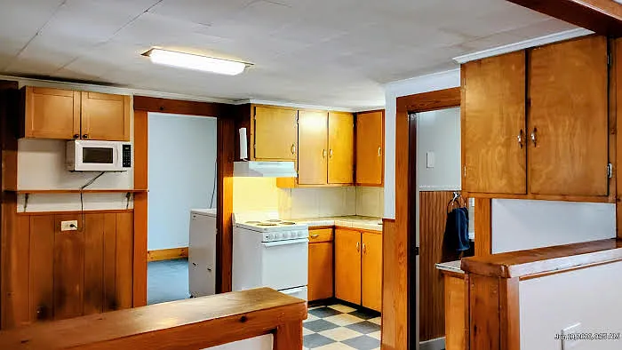 Bedroom door to the left, Full Bath door to the right.