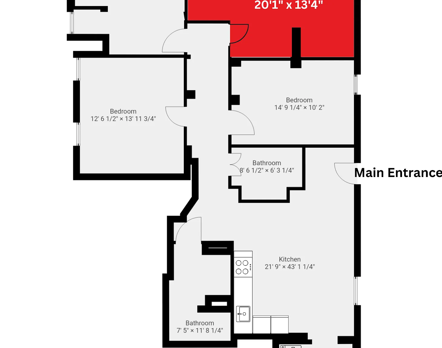 4 bed, $850 — Photo 2