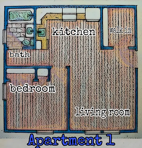 Floor plan 1 Bedroom