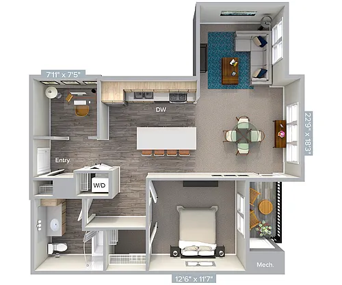 Floor plan AM20D-944
