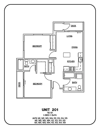 Floor plan 2 Bed