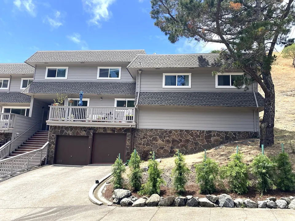 Exterior and Deck plus 2 Car Garage