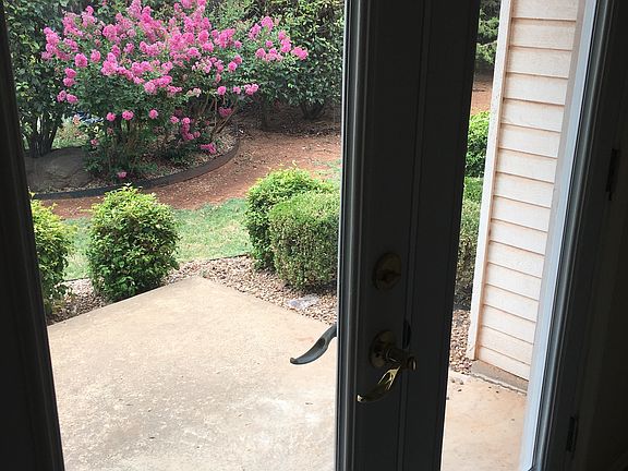 View of patio from the office